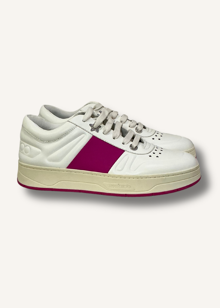 Jimmy Choo Hawaii Leather Sneakers