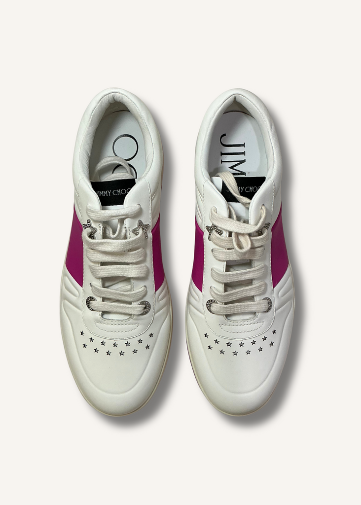 Jimmy Choo Hawaii Leather Sneakers