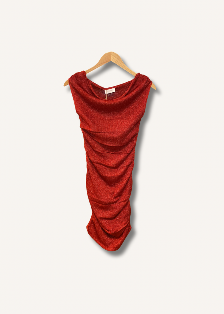 Meshki Pasha Off Shoulder Knit Mini Dress