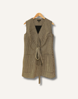 Club Monaco Herringbone Pattern Faux Wrap Dress