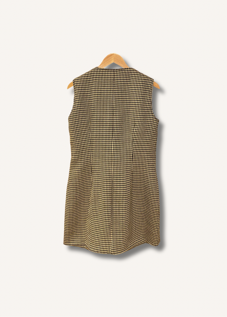 Club Monaco Herringbone Pattern Faux Wrap Dress