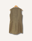 Club Monaco Herringbone Pattern Faux Wrap Dress