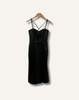 Zara Faux Leather Midi Dress