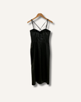 Zara Faux Leather Midi Dress