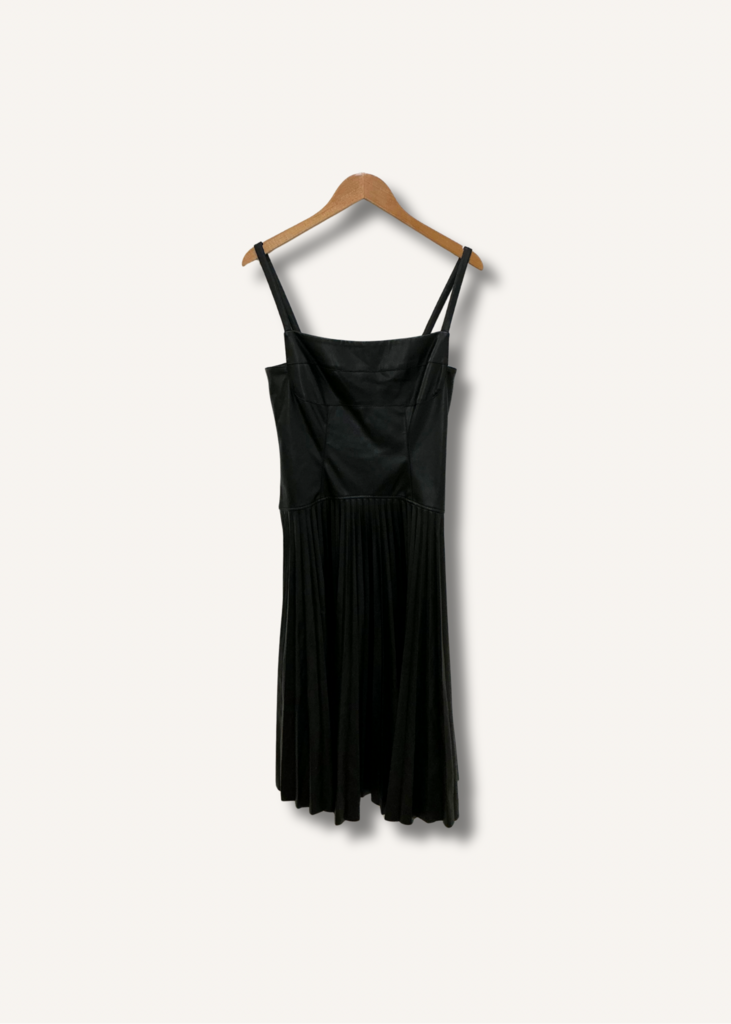 Proenza Schouler White Label Drop Waist Faux Leather Dress