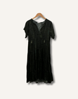 Karlie Printed Tiered Midi Dress