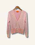 Wispr Mini Argyle Silk-Blend Cardigan