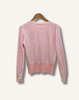 Wispr Mini Argyle Silk-Blend Cardigan