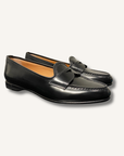 Santoni Leather Penny Loafers