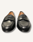 Santoni Leather Penny Loafers