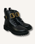 Valentino VLogo Signature Calfskin Combat Boot