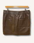 Marie Oliver Braden Faux-Leather Mini Skirt