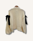 Maeve Chunky Bow Cardigan Sweater