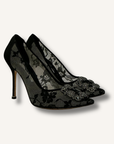 Manolo Blahnik Hangisi Lace Pumps