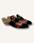 Gucci Princetown Velvet Mules