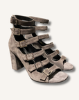 Saint Laurent Suede Buckle Heels