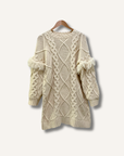 Hyacinth House Francesca Fringe Sweater Dress