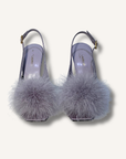 Saint Laurent Mae Feather Slingback