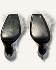Saint Laurent Mae Feather Slingback