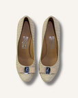 Ferragamo Vara Bow Snakeskin Pumps