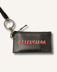Balenciaga Cash Card Case on Keychain