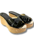 Jimmy Choo Prima Cork Wedge Sandals