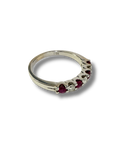 HJ Namdar 14K White Gold Ruby and Diamond Ring