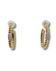 John Hardy 18K Yellow Gold Pavé Diamond Earrings