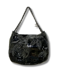 Chanel Patent Leather Camellia Accordion Flap Bag