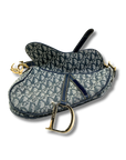 Christian Dior Vintage Oblique Jacquard Saddle Bag