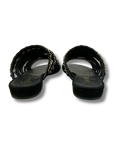Chanel Suede Chain Slide Sandals