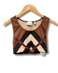 Burberry Immy Chevron Cropped Top