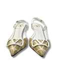 Valentino VLogo Leather Slingback Pumps