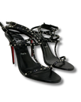 Louboutin Bombina Studded Leather Strappy Heels