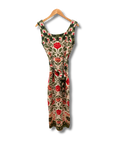 Farm Rio Garden Tapestry Sand Knit Dress