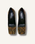 Prada Square Toe Leopard Pumps