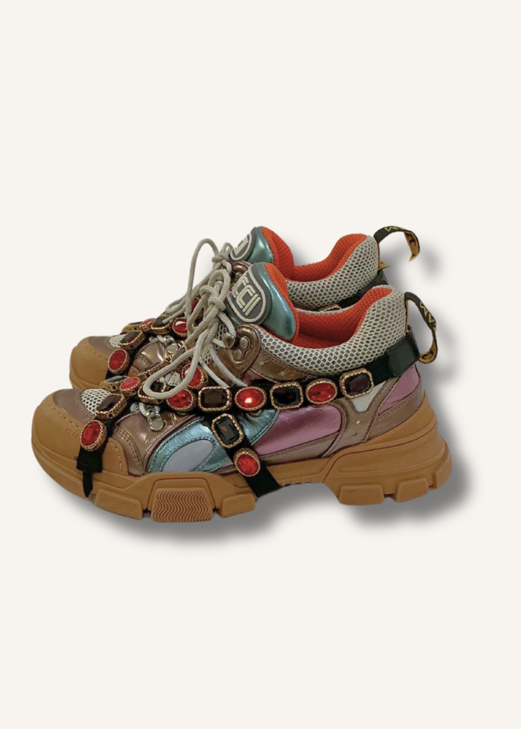 Gucci Flashtrek Chunky Leather Sneakers