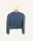 Veronica Beard Quilted Denim Jacket