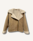 Maje Leather Shearling Jacket