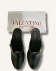 Valentino Garavani Black Tan-Go Clogs