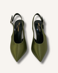 Saint Laurent Yasmeen Satin Slingbacks