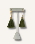 Mignonne Gavigan Green Tassel Earrings