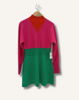 AMUR Wool Colorblock Dress