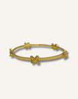 Julie Vos Gold X Bangle