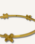 Julie Vos Gold X Bangle