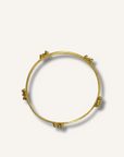 Julie Vos Gold X Bangle