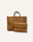 MCM Munchen Tote Bag with Pouch