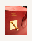 Hermes Red Birkin 35 Bag