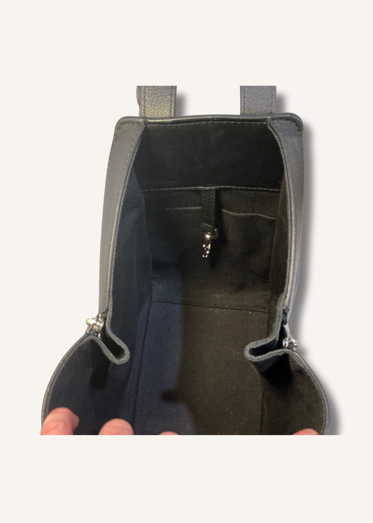 Loewe Black Compact Hammock Leather Tote Bag