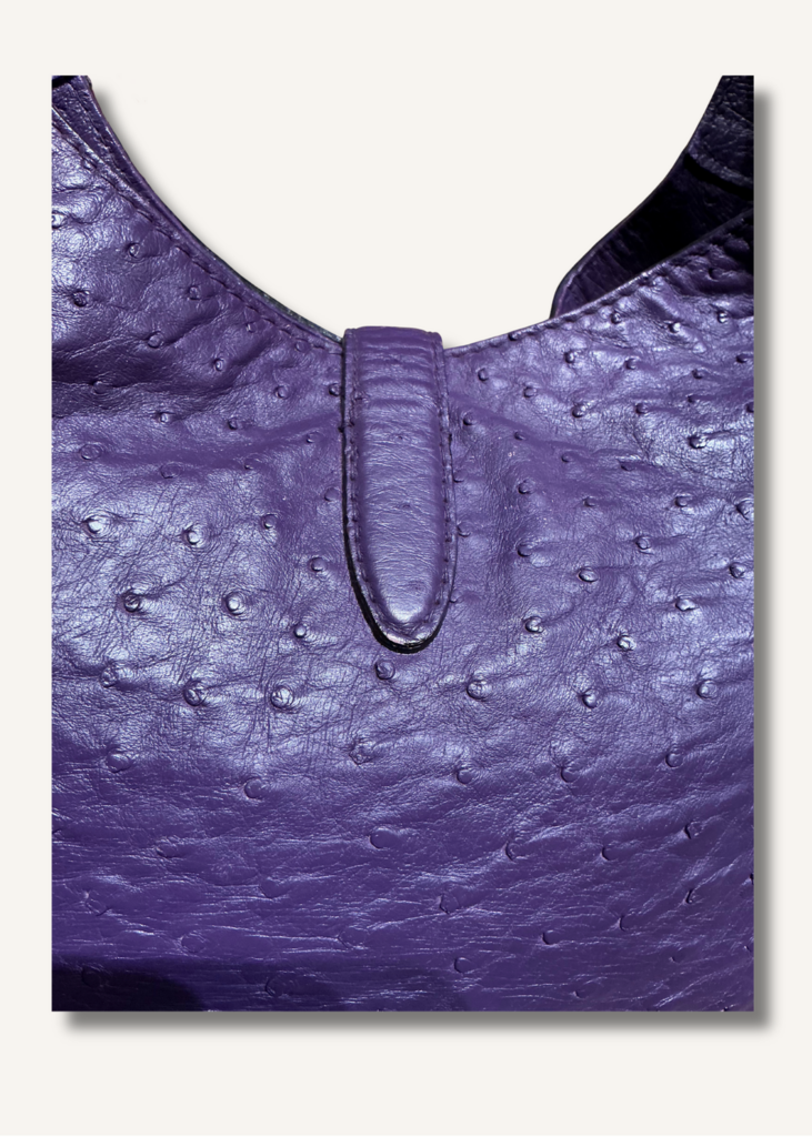 Gucci Purple Ostrich Jackie Bag